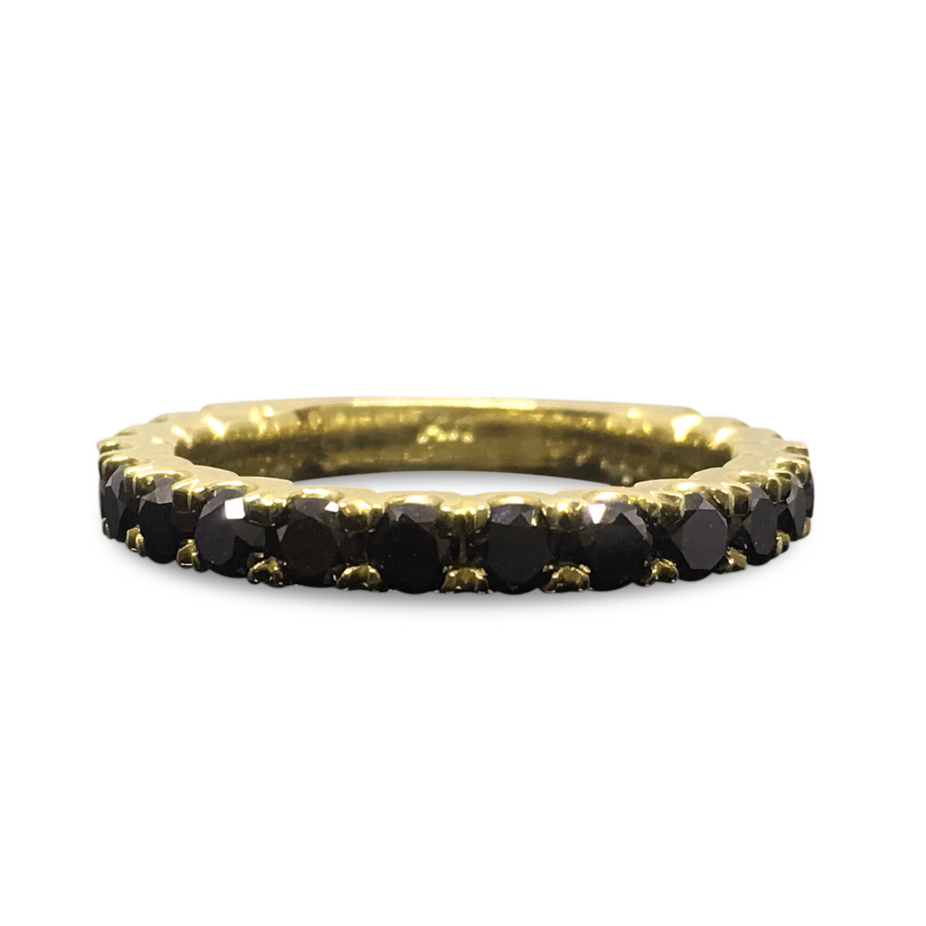 Black Diamond Band - 14K 3mm