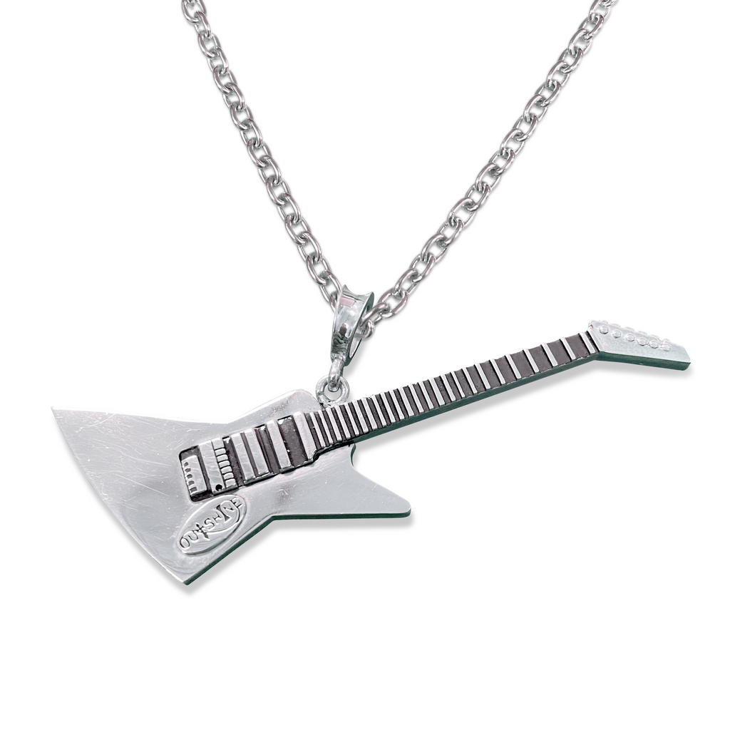 Electric Guitar Pendant - Sterling Silver