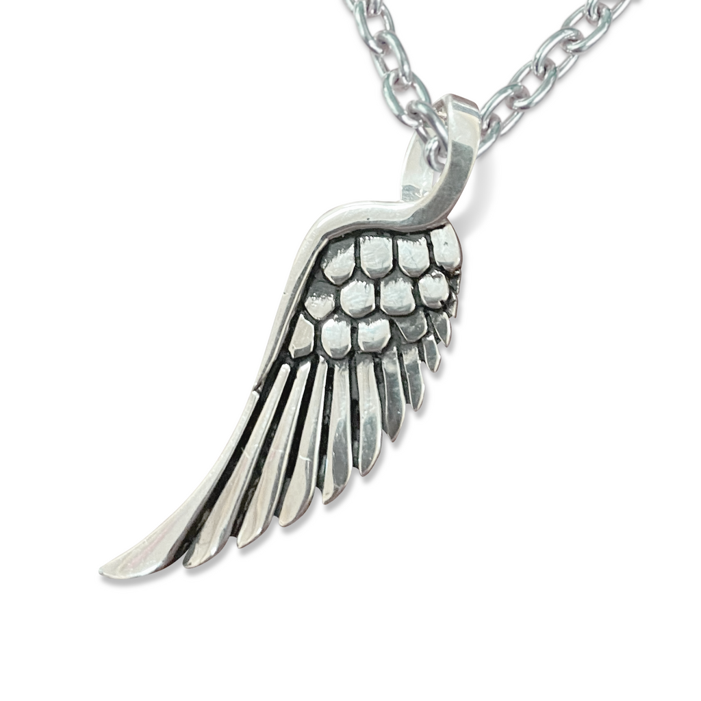 Angel Wing Pendant - Sterling Silver