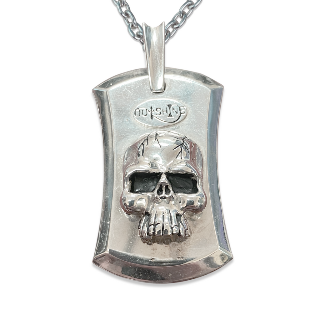 Skull Tag - Sterling Silver