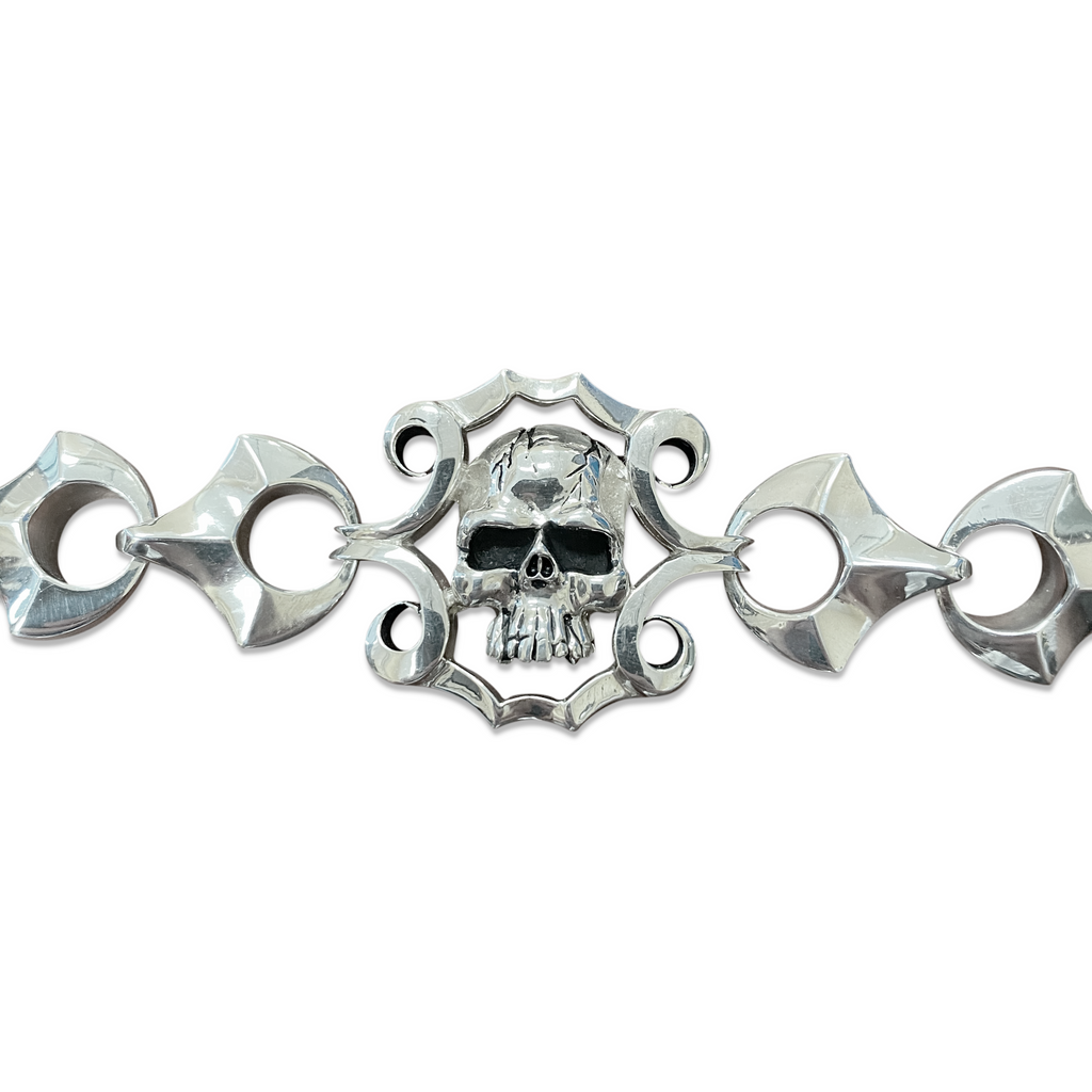 Skull Bracelet - Sterling Silver