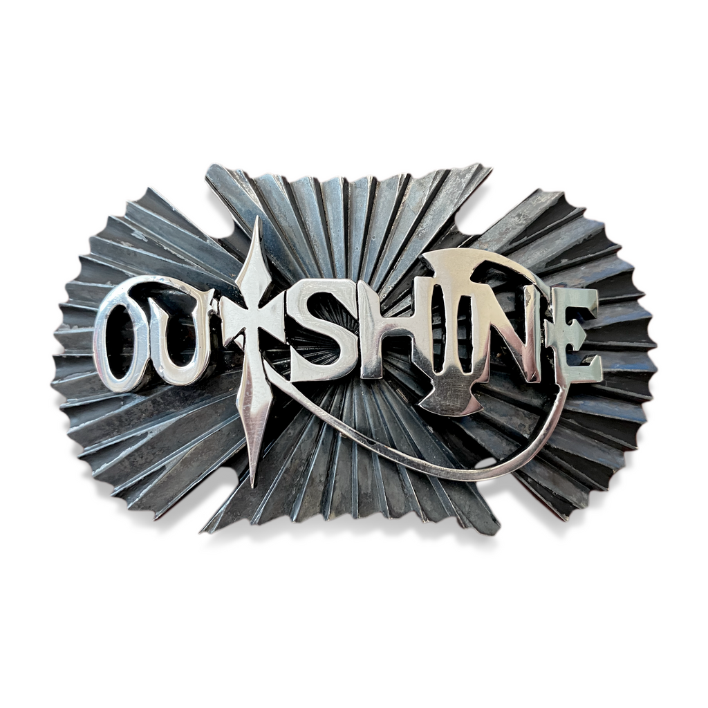 Outshine Logo Belt Buckle - Sterling Silver